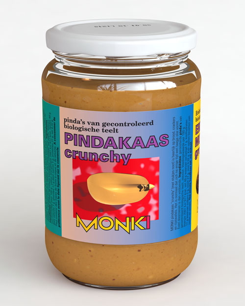 Monki Pindakaas crunchy bio mz 650g